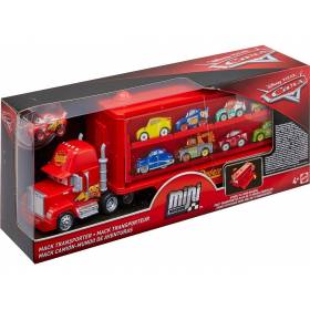 Disney Cars Mack camión mundo de aventuras, camión transporte coches de juguetes 