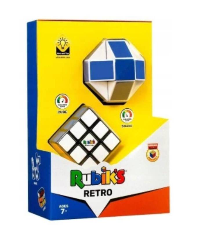 RUBIK´S CUBE Retro cube 3 x 3 + serpiente 