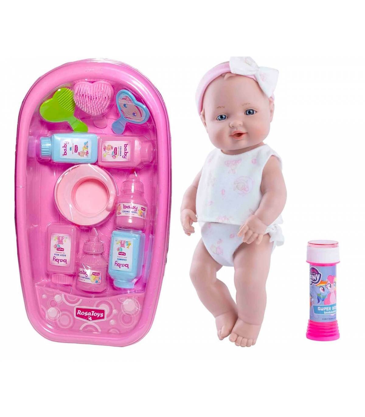 Bebé juguete con accesorios