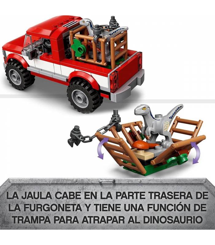 LEGO 76946 JURASSIC WORLD CAPTURA DE LOS VELOCIRRAPTORES BLUE Y BETA