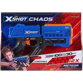 X- SHOT Meteor Pistola Azul 12 bolas Zuru