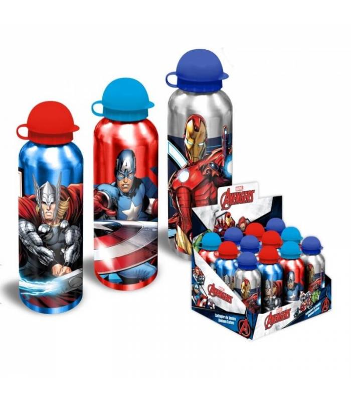 Botella Aluminio Avengers Marvel 500Ml.