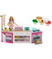 Barbie Quiero Ser Superchef, cocina con accesorios y muñeca