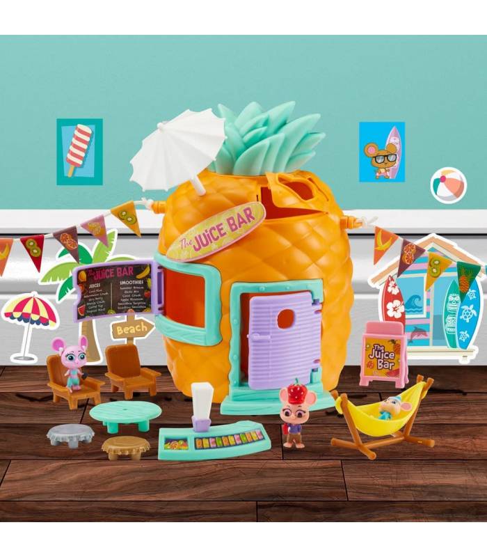 MILLIE AND FRIENDS MOUSE IN THE HOUSE PLAYSET BAR DE ZUMOS PINEAPPLE DE BANDAI